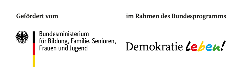 Logo des BMBFSFJ mit Förderzusatz